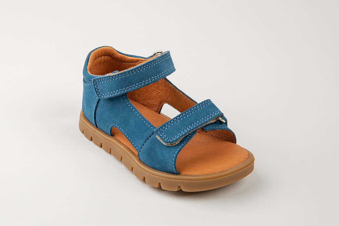 Sandales a scratch en cuir Bebe Vente chaussure Tunisie