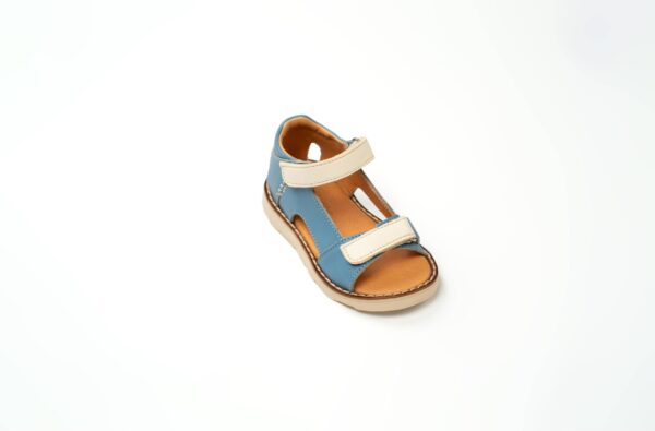 Sandale à scratch en cuir Bébé