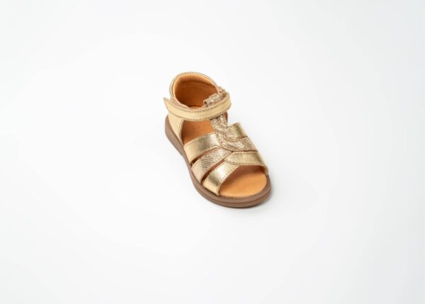 Sandales Bébé Fille en cuir doré