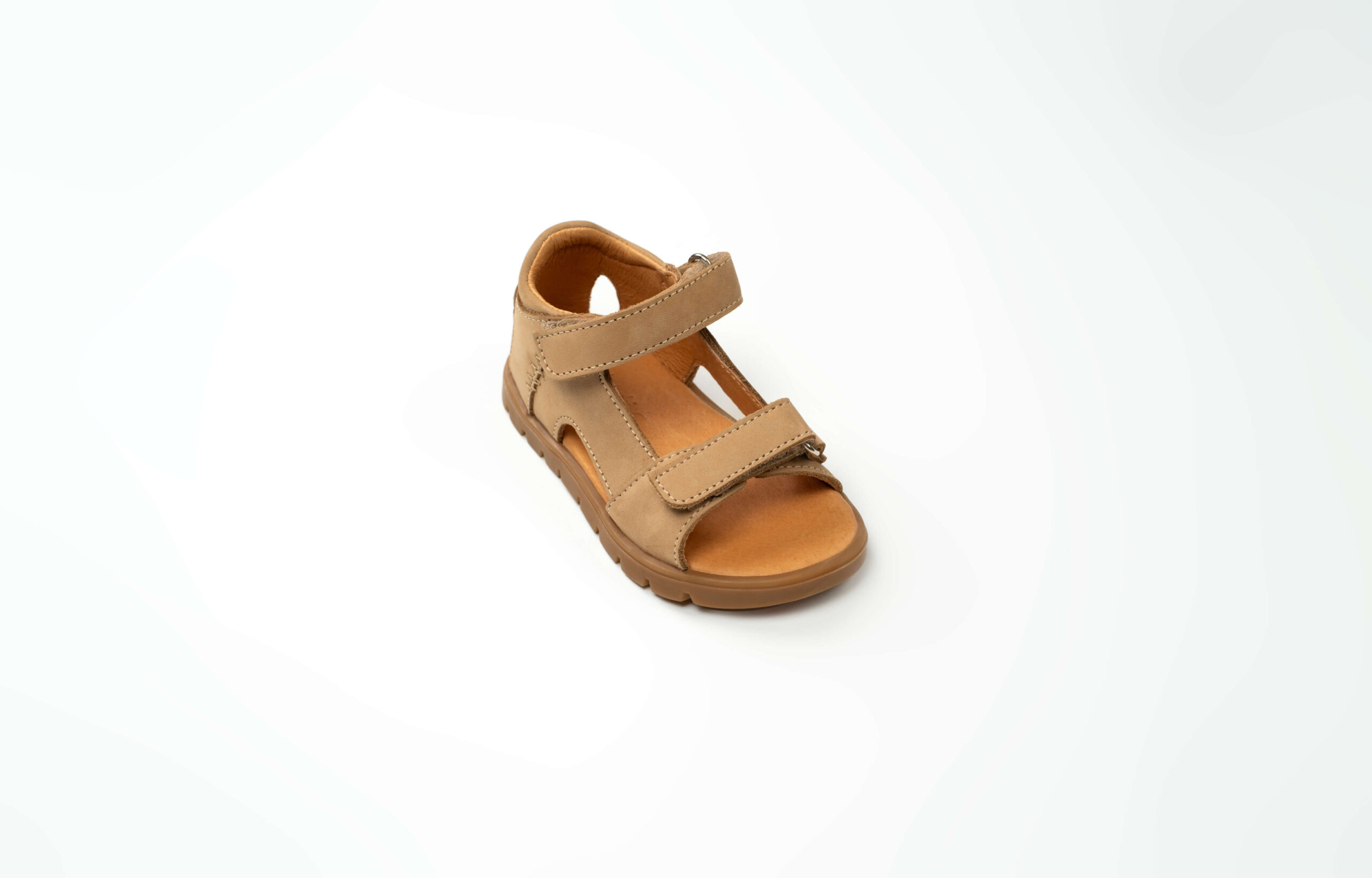 Sandale à scratch en cuir Bébé