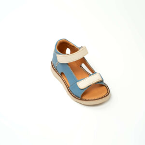 Sandale à scratch en cuir Bébé