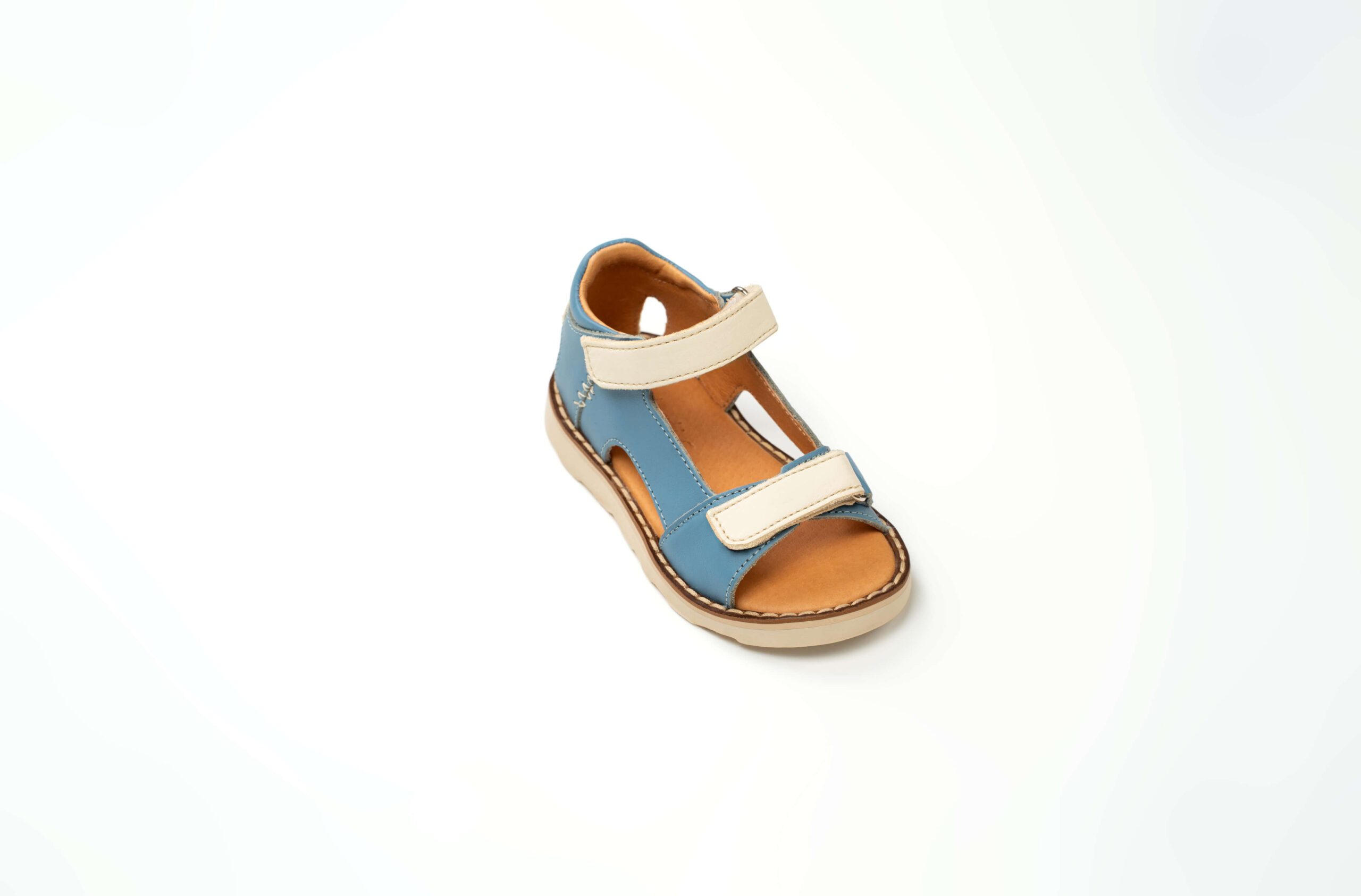 Sandale à scratch en cuir Bébé