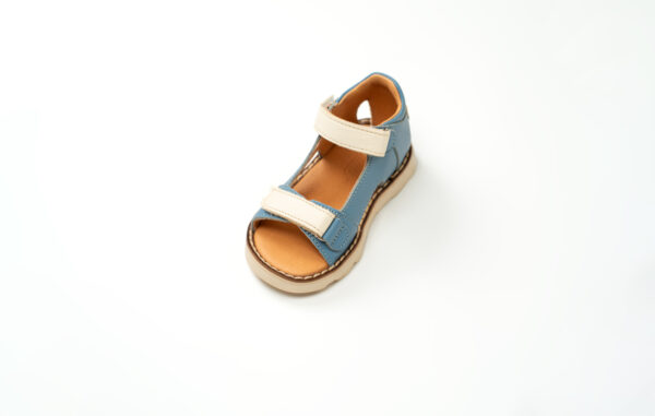 Sandale à scratch en cuir Bébé – Image 2