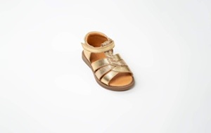 Sandales Bébé Fille en cuir doré