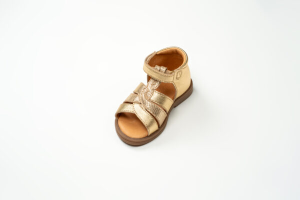 Sandales Bébé Fille en cuir doré – Image 2