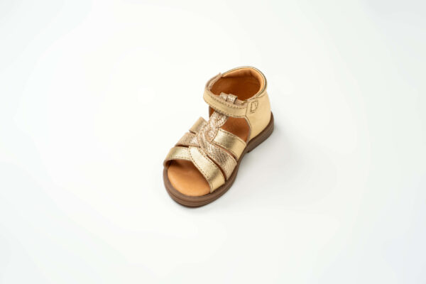 Sandales Bébé Fille en cuir doré – Image 2