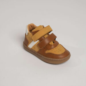 Baskets bébé garçon en cuir à scratch